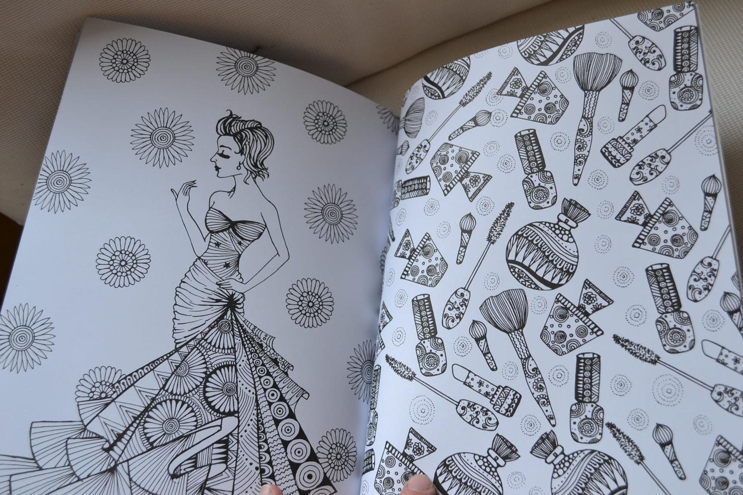 Målarbok Style Vibes A4 32sidor Vuxen Ny