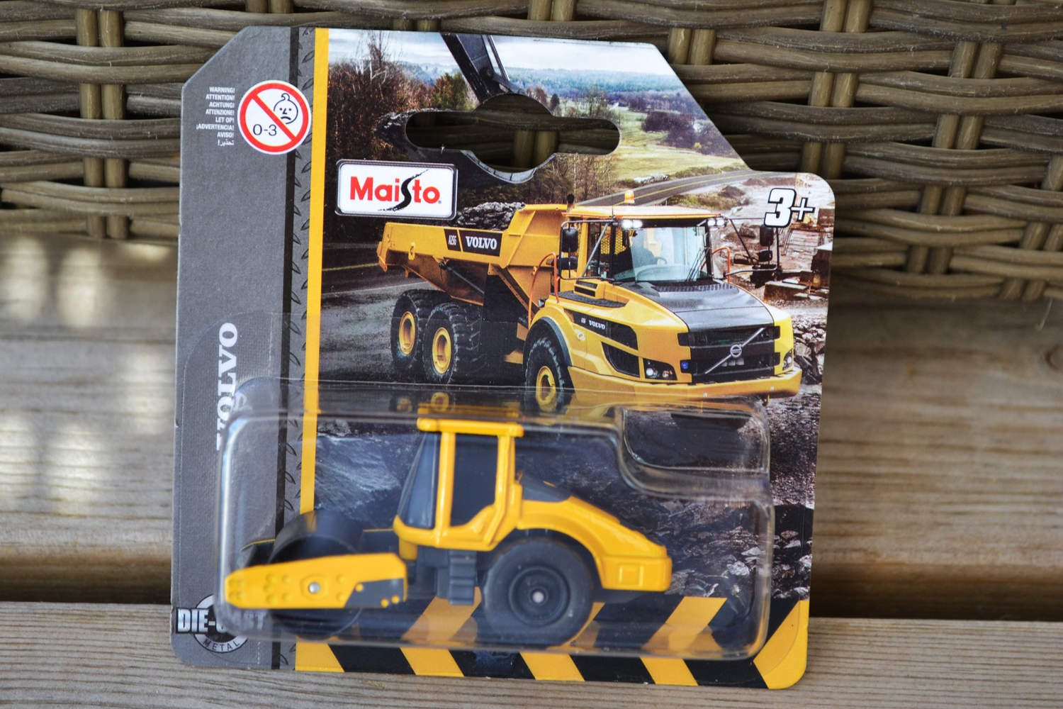 Volvo SD160B Vältmaskin m. Slät Rulle Maisto 7cm Ny