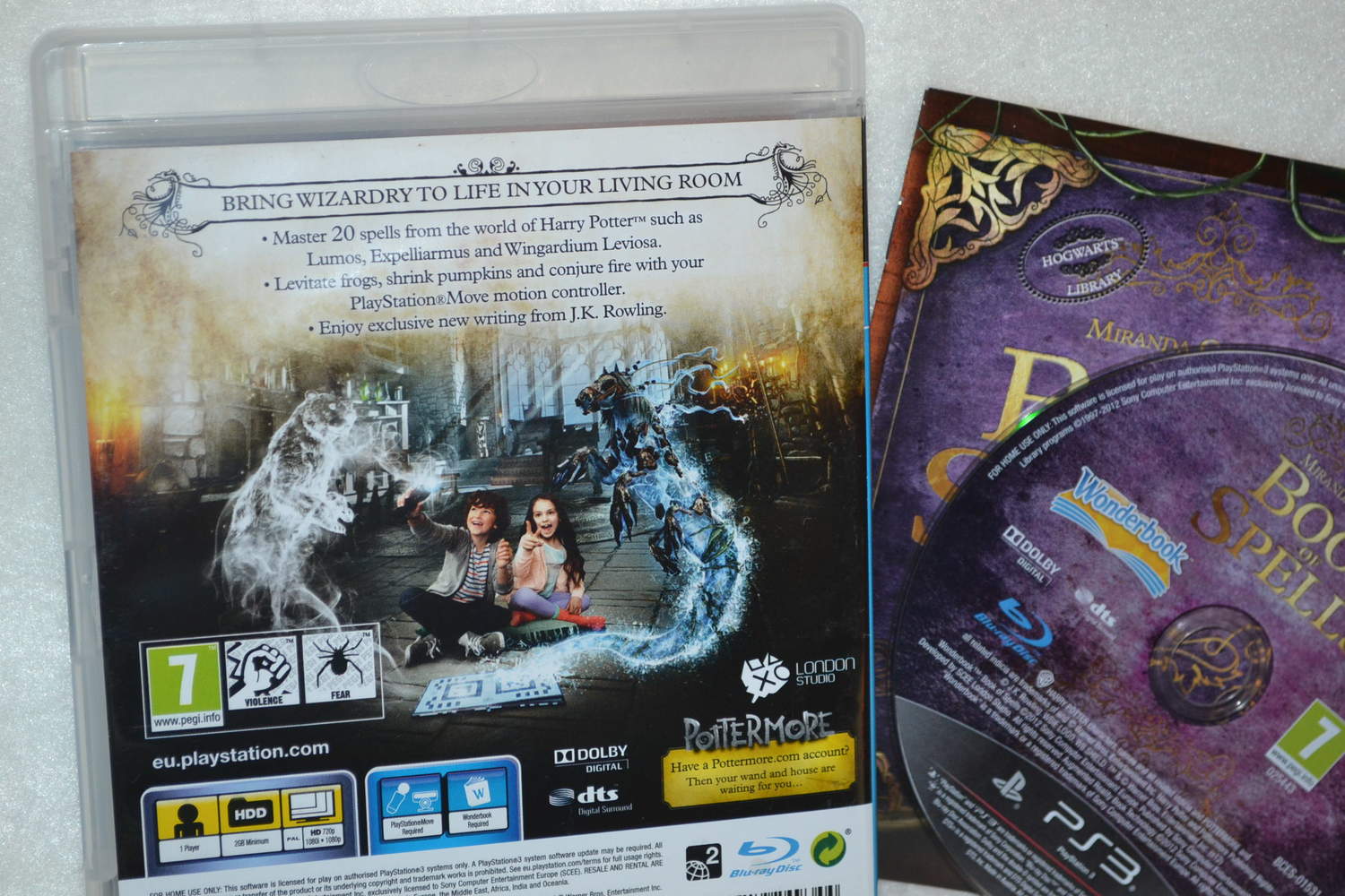 Wonderbook: Book of Spells (M. Boken, Stor Förpackning) PS3 Komplett