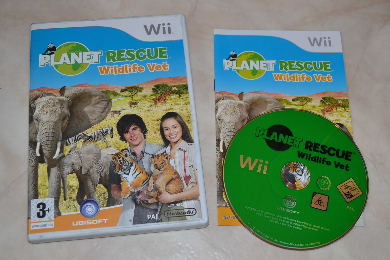 Planet Rescue: Wildlife Vet Wii Nintendo Komplett Fint Skick
