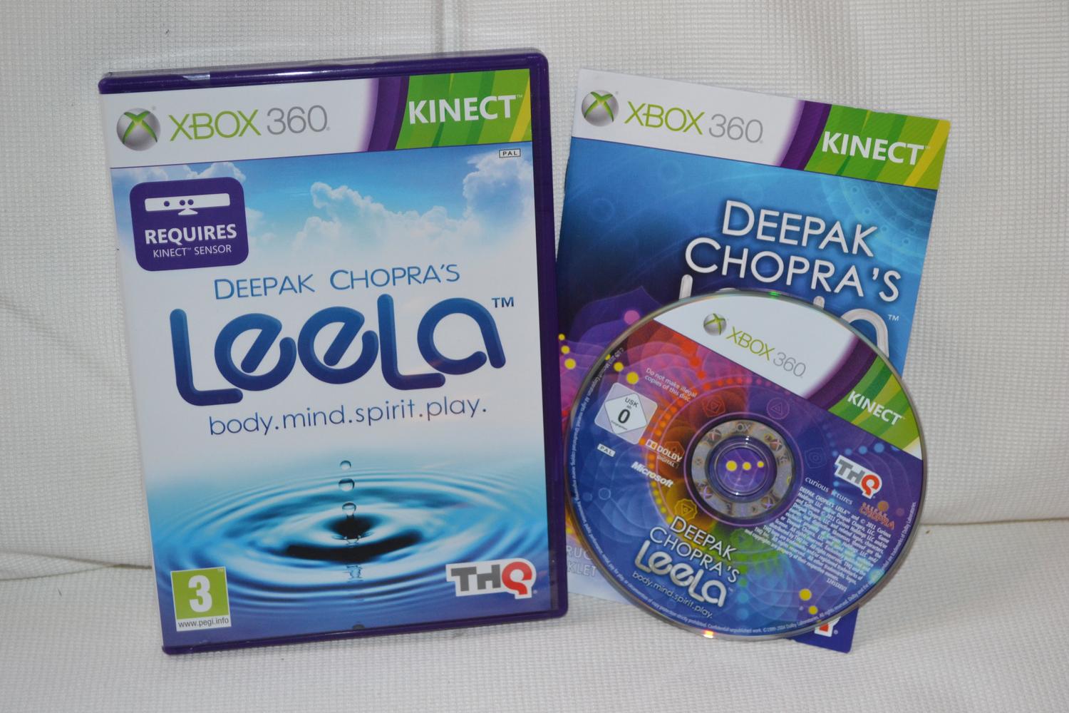 Deepak Chopras Leela Kinect Xbox 360 Komplett Fint Skick