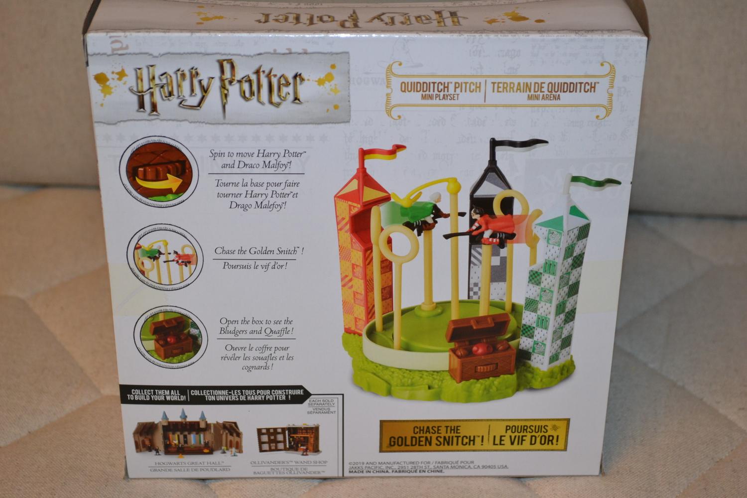 Quidditch Pitch Mini Playset Harry Potter Jakks 2st Figurer 3/11cm Ny