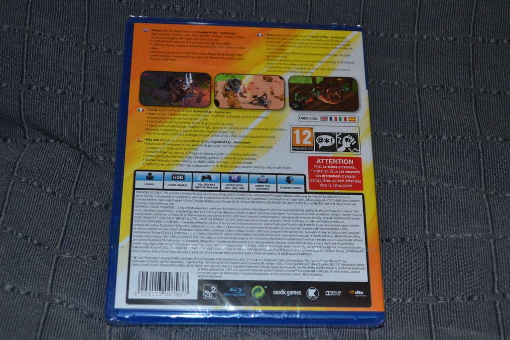 Legend of Kay Anniversary PS4 Ny Inplastad Playstation 4 Se