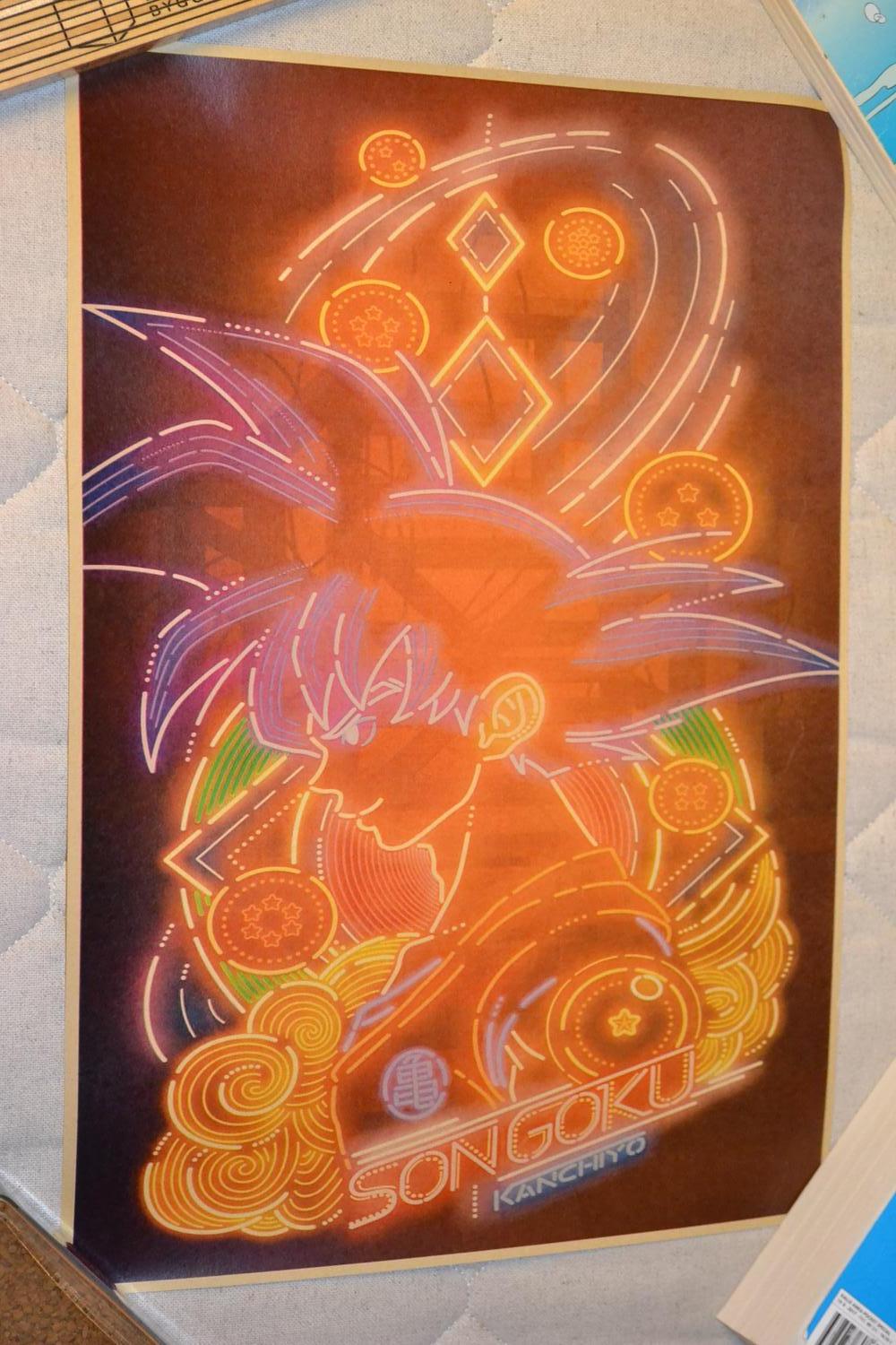 Songoku Dragon Ball Neon Poster Affisch 42*30cm Ny