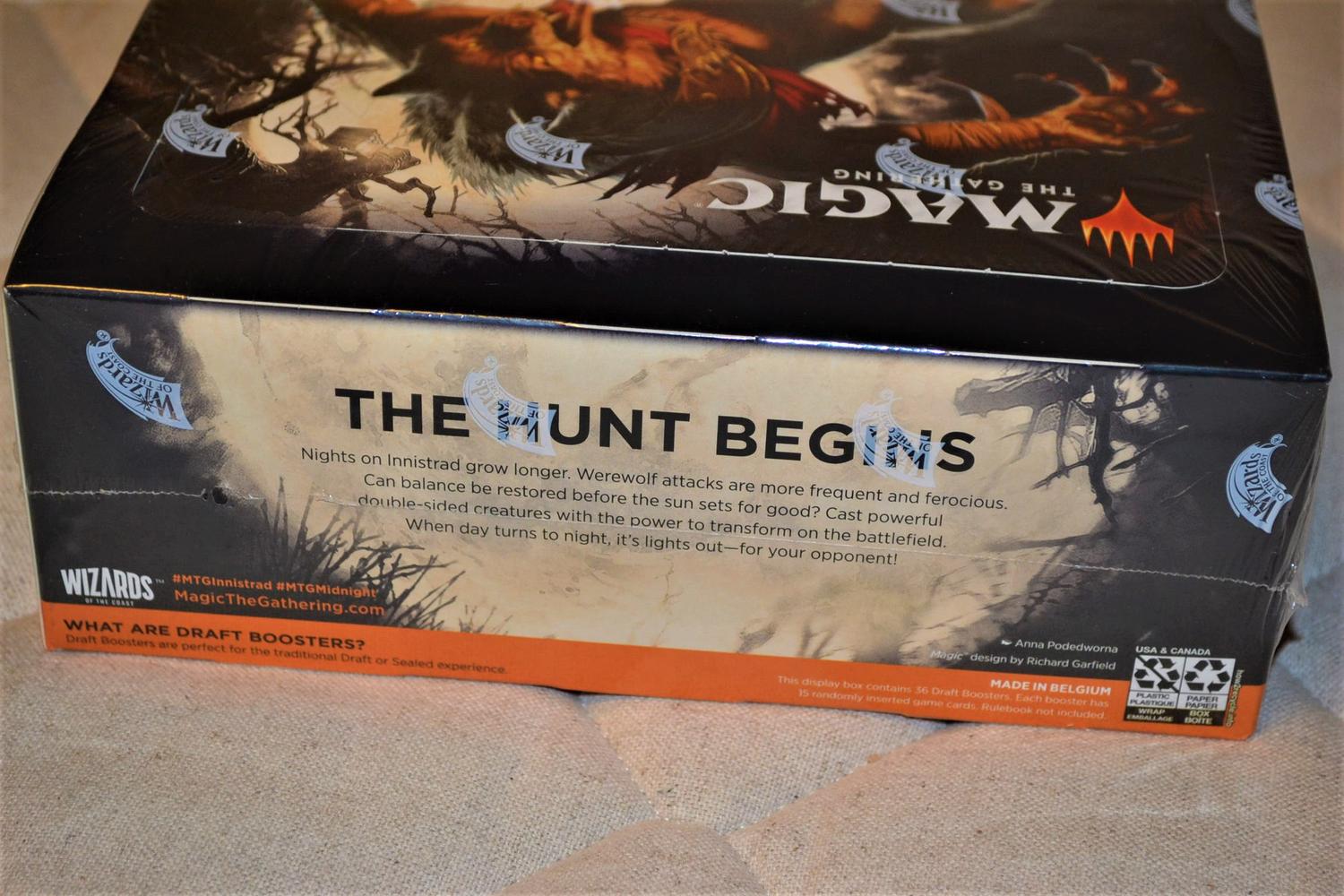 Innistrad: Midnight Hunt Draft Booster Display 36 Packs MTG ENG Ny