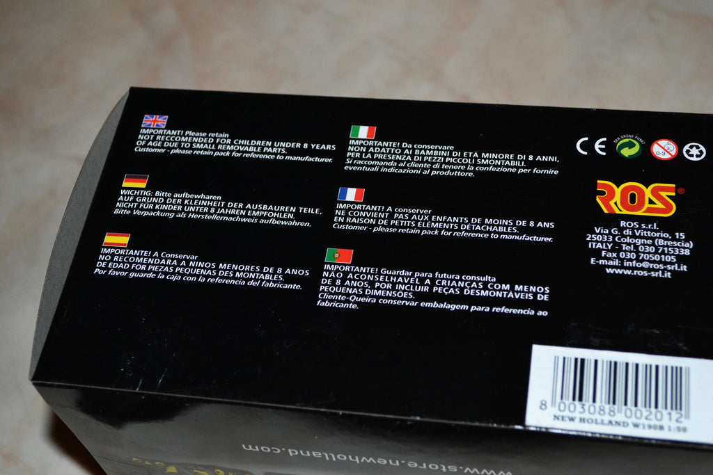 Grävare, Hjullastare new Holland W 190 B 1:50  (ROS 002012)