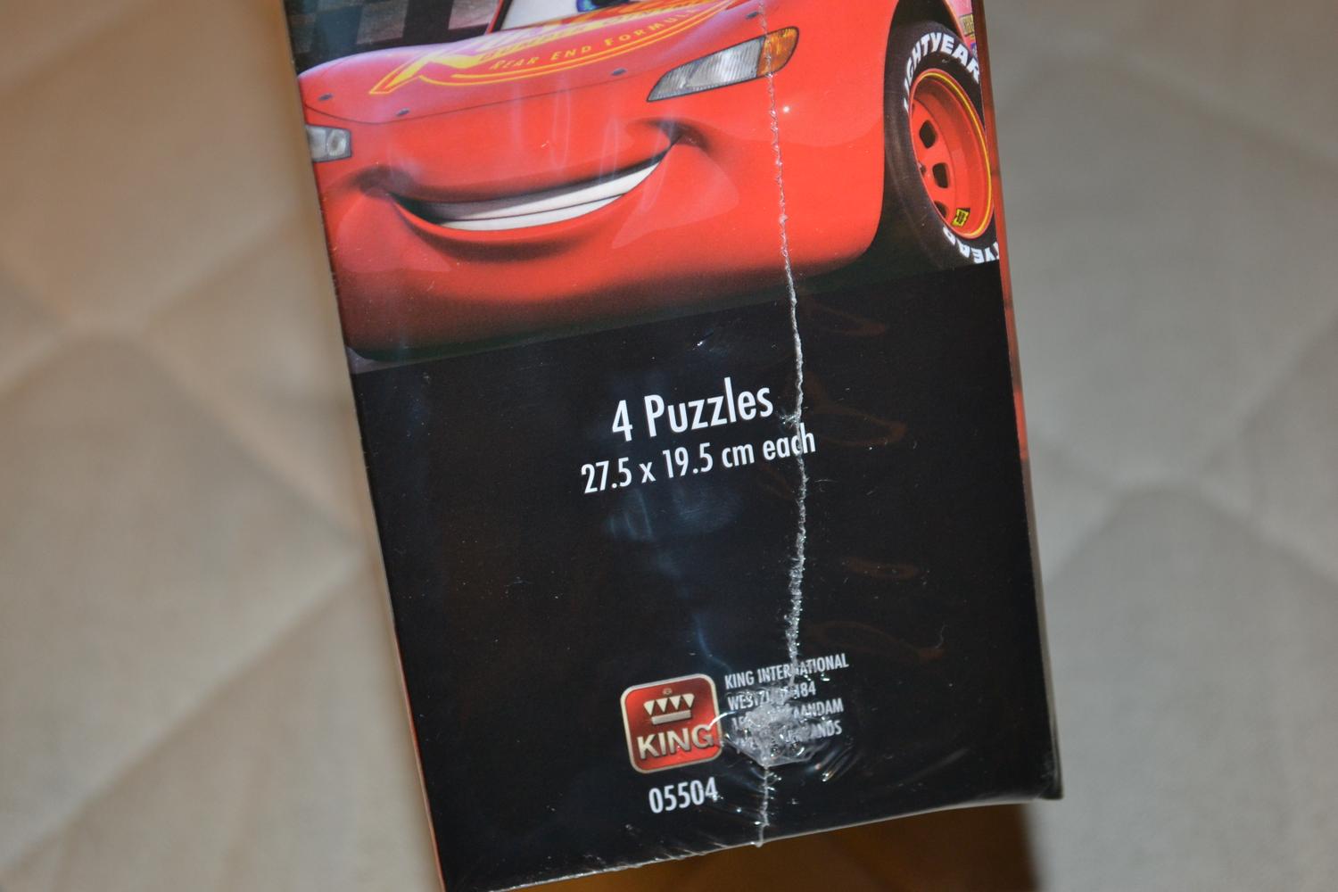 4st Pussel Bilar Disney McQueen Jackson Storm 27,5*19,5cm Vardera Ny