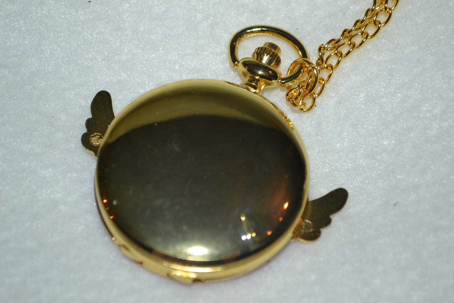 Cardcaptor Sakura Stjärna m. Vingar Rosa Ifylld Färg Fickur (Quartz) Halsband Ny