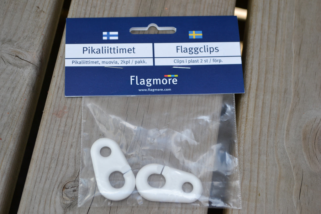 2st Clips till Flagga / Flagglina, Stång (Flagmore) Ny