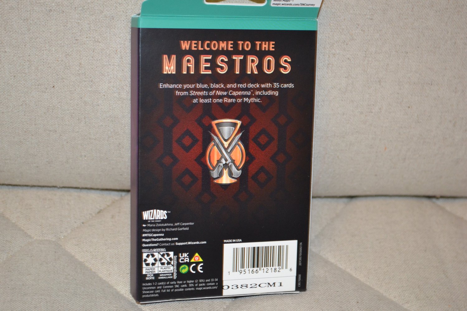 The Maestros Svart Theme Booster MTG Streets of New Capenna ENG Ny