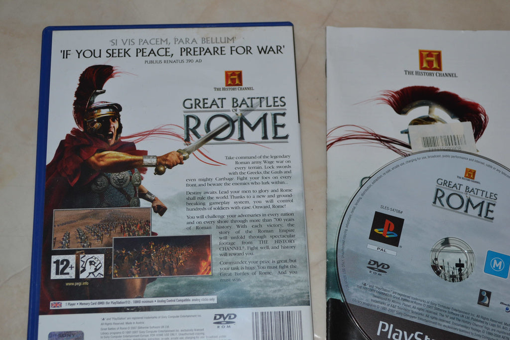 History Channel: Great Battles of Rome PS2 Playstation 2 Kom