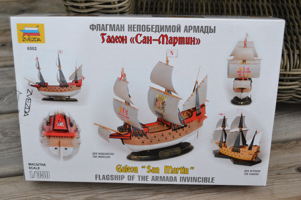 Spanskt Flaggskepp "San Martin" Galeon 1:350 Zvezda (Skepp)