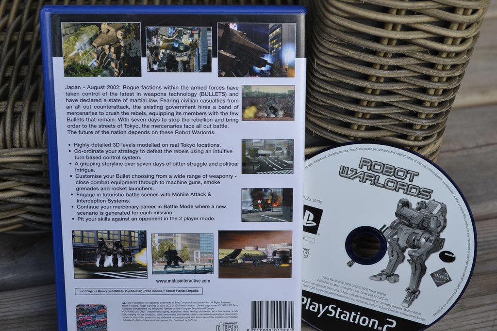 Robot Warlords PS2 Playstation 2 Fint Skick