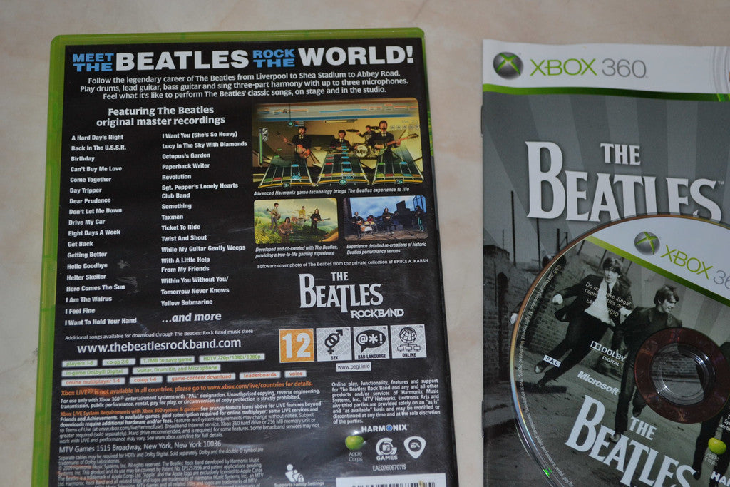 The Beatles Rockband Xbox 360 Komplett Fint Skick