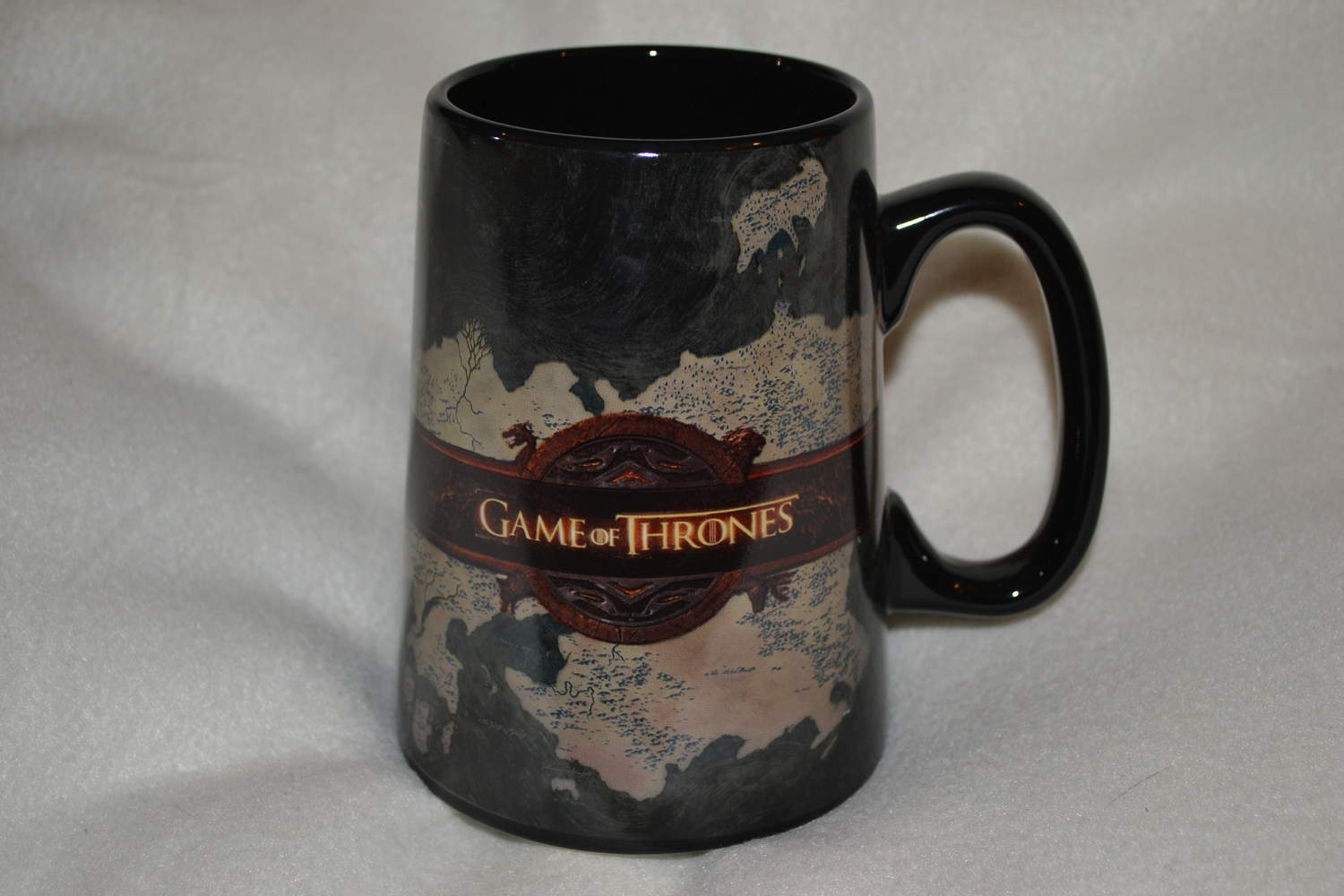 Världskartan m. Logo Game of Thrones Mugg Keramik Kopp 14cm Ny