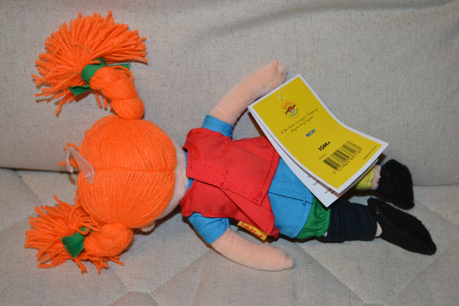 Pippi Långstrump Mjukis Plushie 20cm Ny