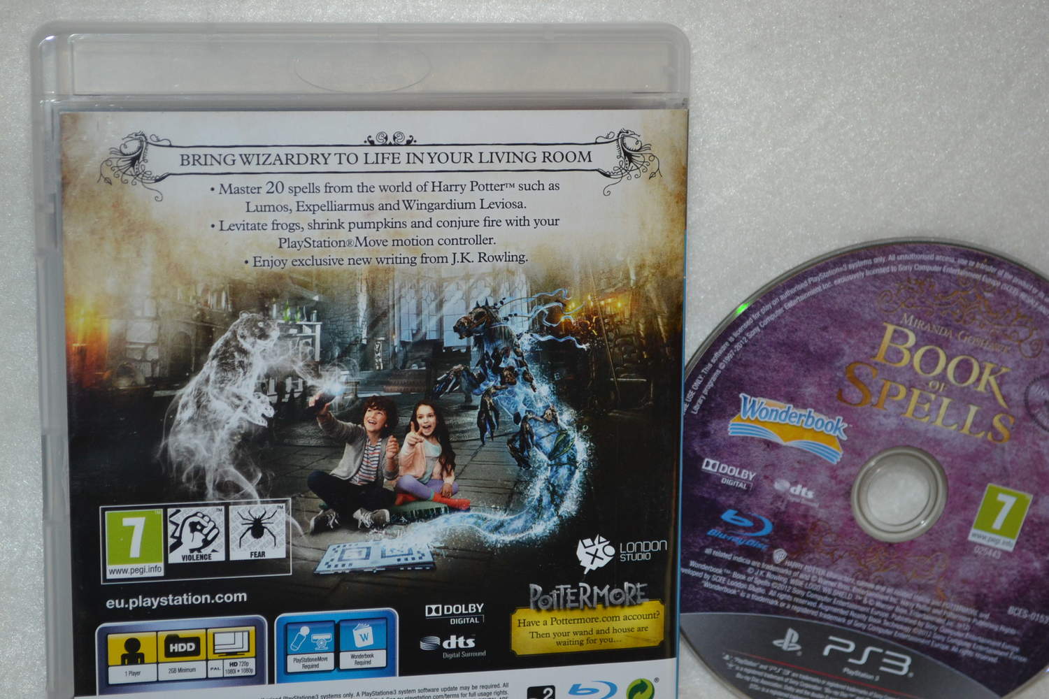 Wonderbook Book of Spells (Enbart Spelet, Utan Manual) PS3 Fint Skick