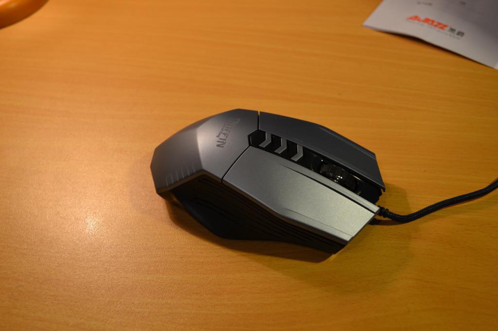 Ny Gamingmus Datormus Ajazz Griffin Mörkgrå/Svart Unik