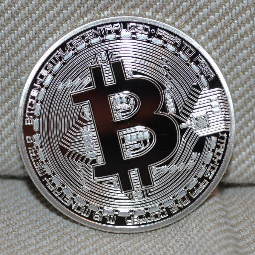 Bitcoin Silver (BTC) Samlarmynt Mynt Silverplätering Ny