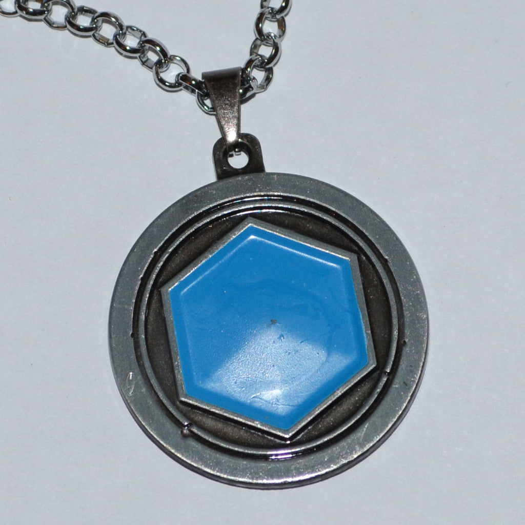 The Coin, Myntet Runt fr. Hearthstone Halsband Grå/Svart Met