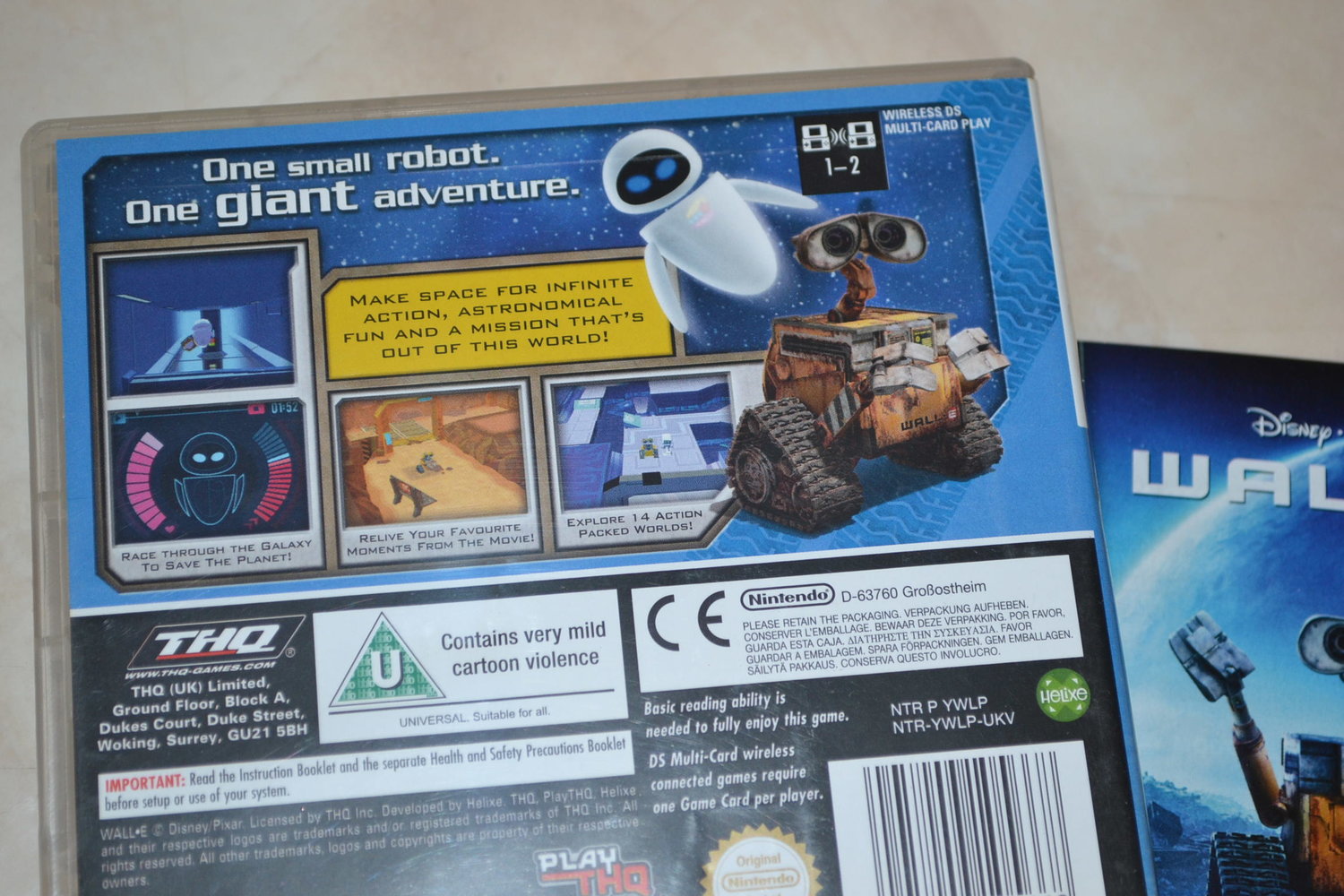 Wall-E NDS Nintendo DS Komplett (Walle Disney) Fint Skick