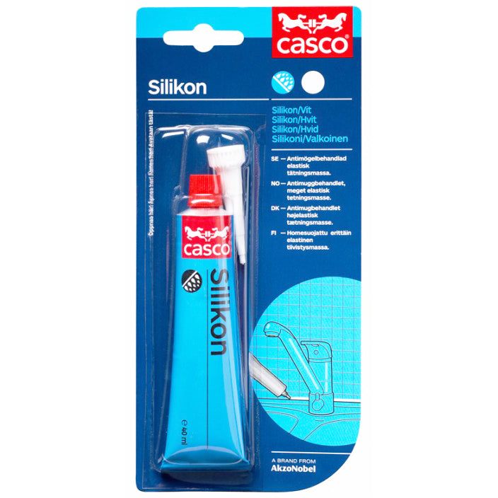 Silikon 40ml (Casco 494030 Sika Brand) Antimögelbehandlad Transparent