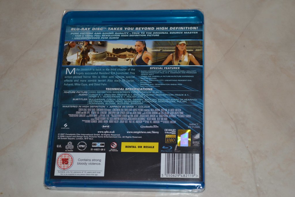 Resident Evil Extinction (2007) Film Bluray Nyskick