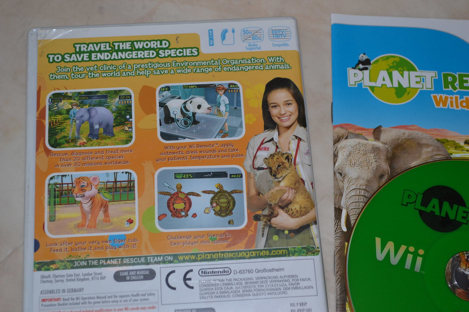 Planet Rescue: Wildlife Vet Wii Nintendo Komplett Fint Skick