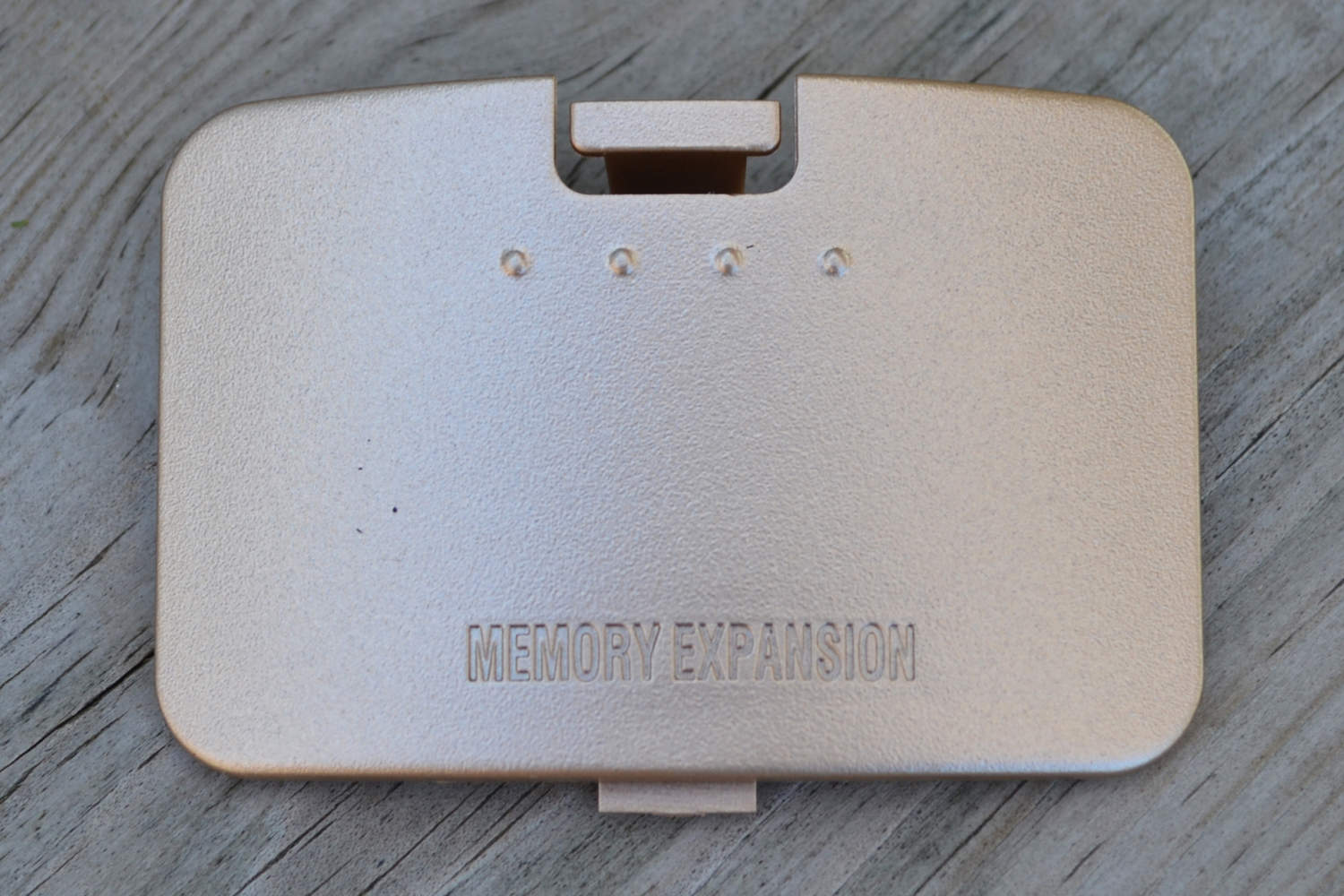 Nintendo 64 Lucka Expansion Slot Täckare Guld N64 Ny