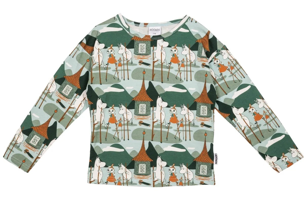 Äventyr Mumin Tröja Långärmad Salvia Strl 92 Barn Ny