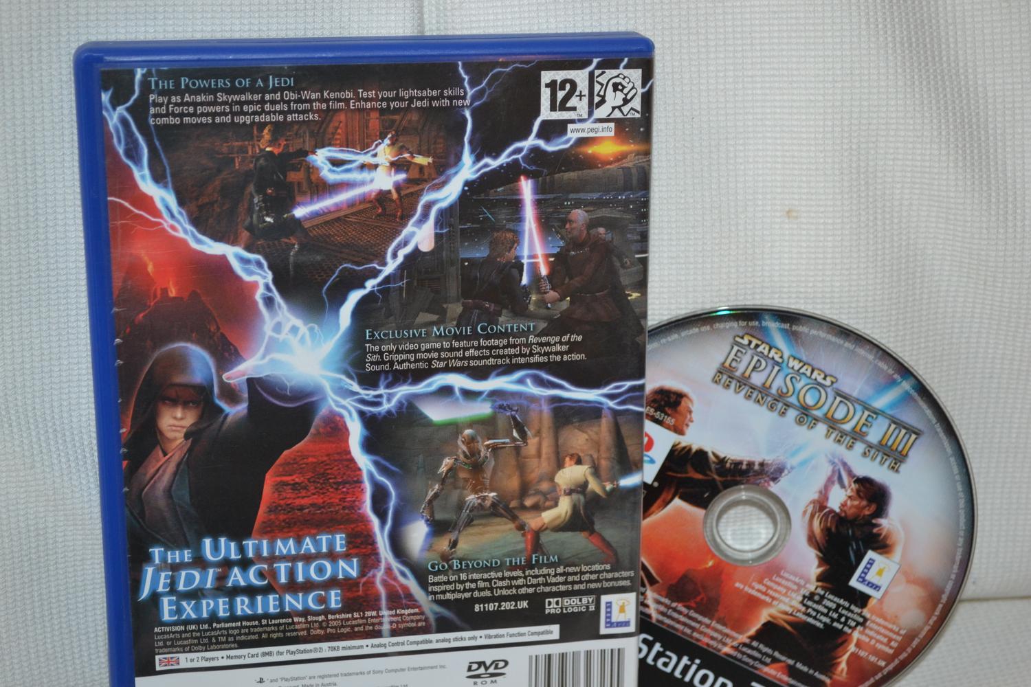 Star Wars: Episode III 3 Revenge of the Sith PS2 Playstation 2 (Utan Manual) Fin