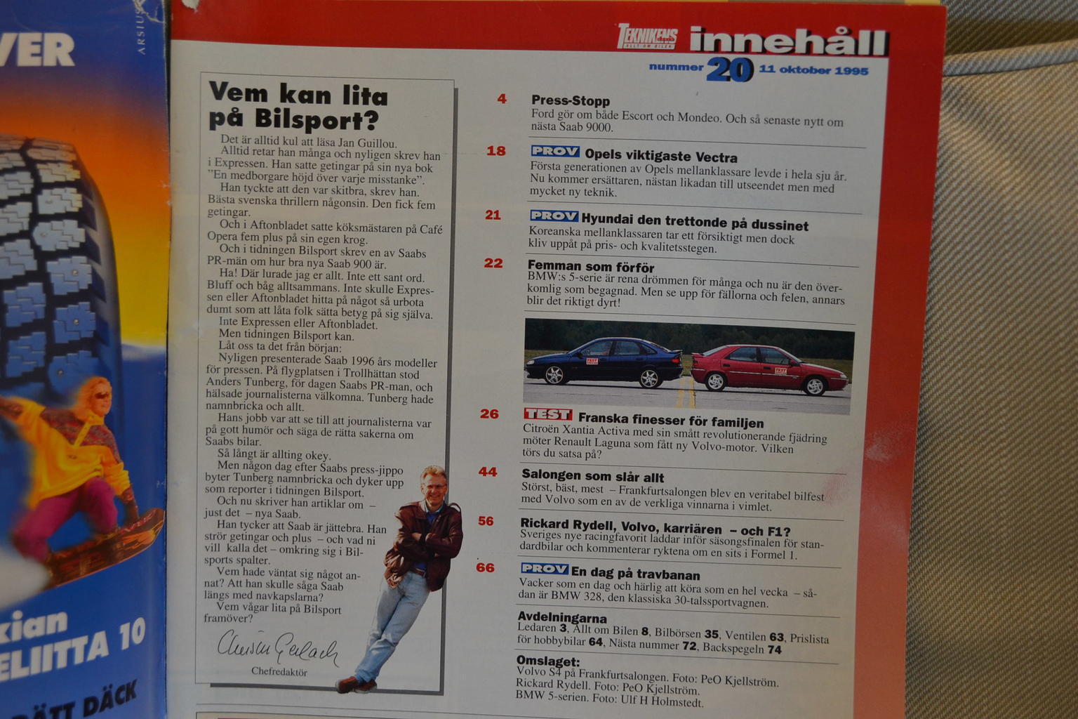 Teknikens Värld Nr 20 1995 (Volvo S40 Bilmässa Rickard Rydel