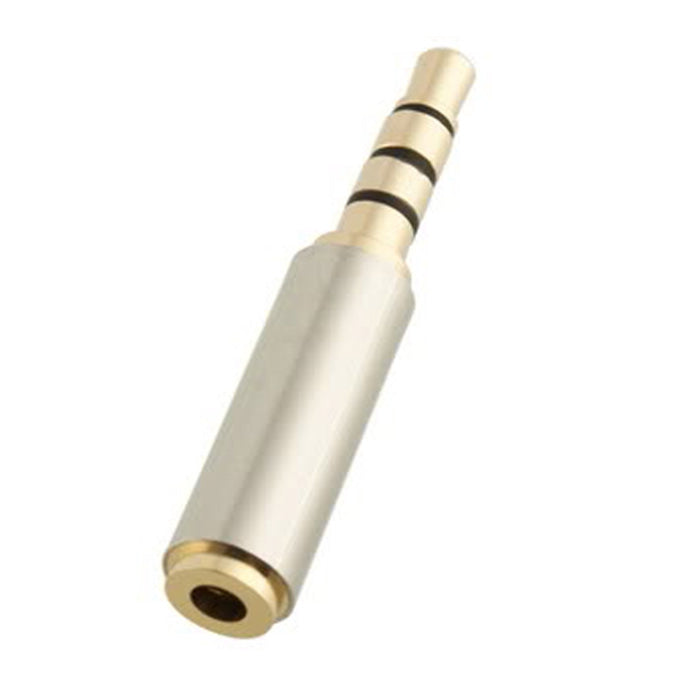 2,5mm ho till 3,5mm ha Konverterare Ljud Stereo Guld Plätera
