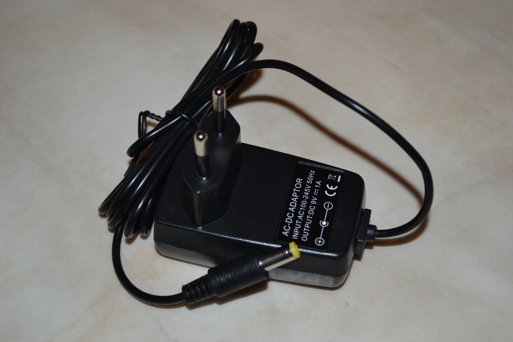 Strömadapter 9V SNES NES Svart Klassisk EU Ny