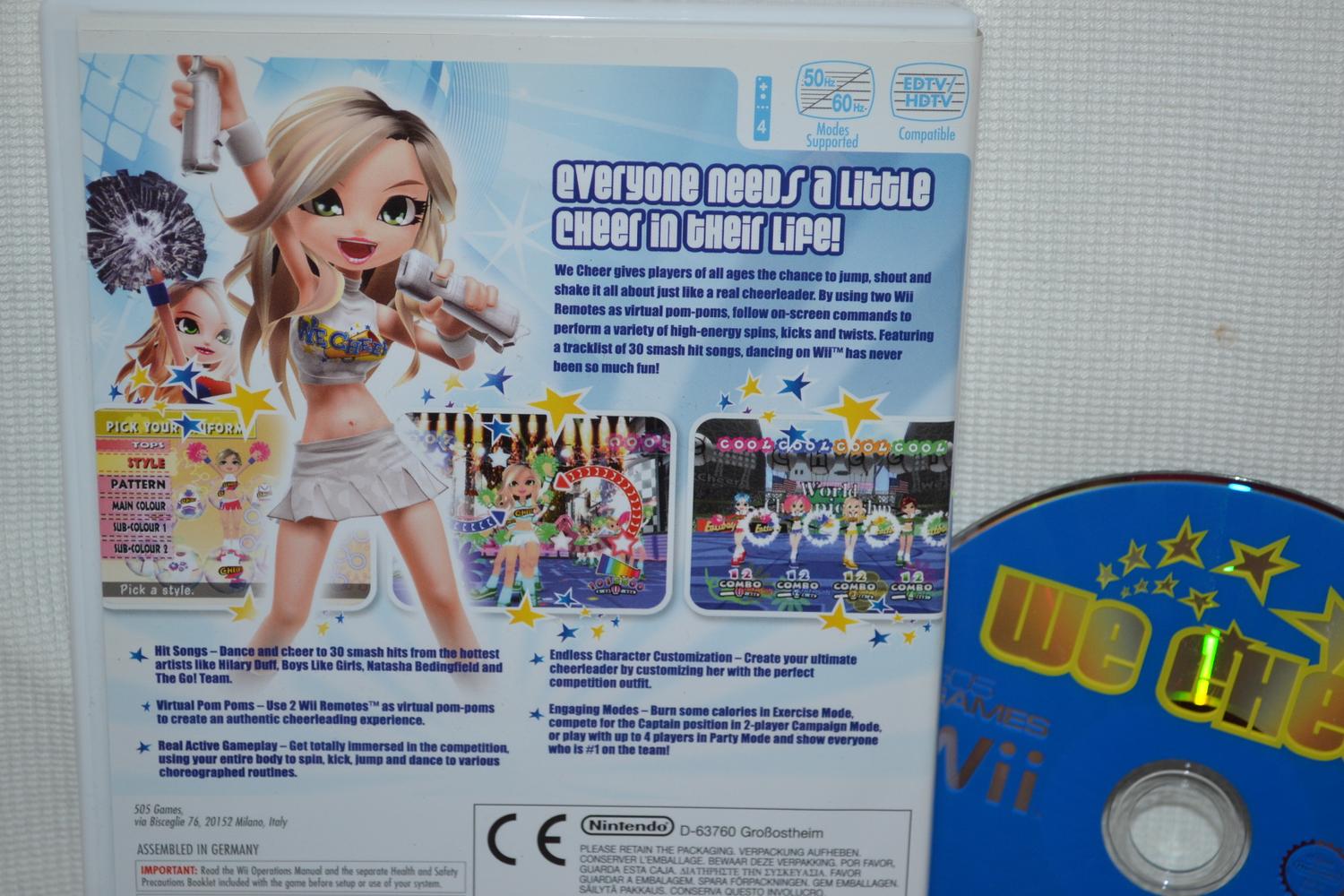 We Cheer Wii Nintendo Fint Skick