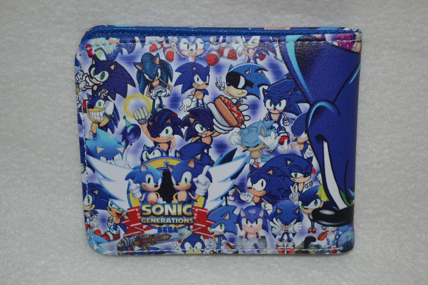 Sonic the Hedgehog Sega Blå Börs Plånbok (11*9cm) Ny