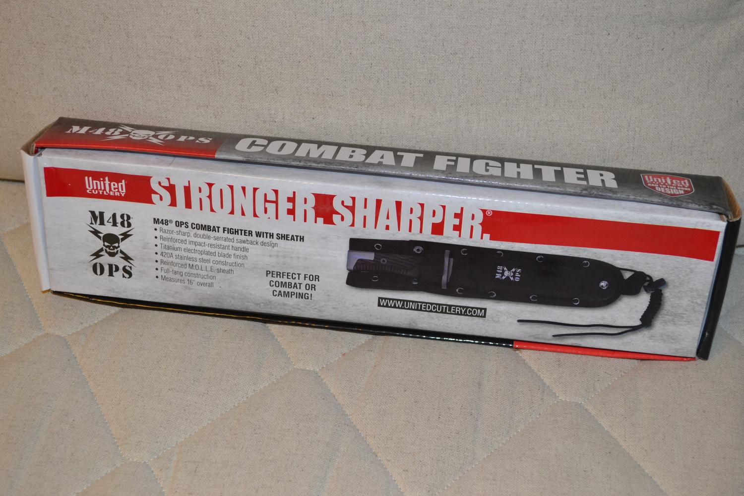 M48 Ops Combat Fighter Stor Kniv United Cutlery 41/27cm Ny