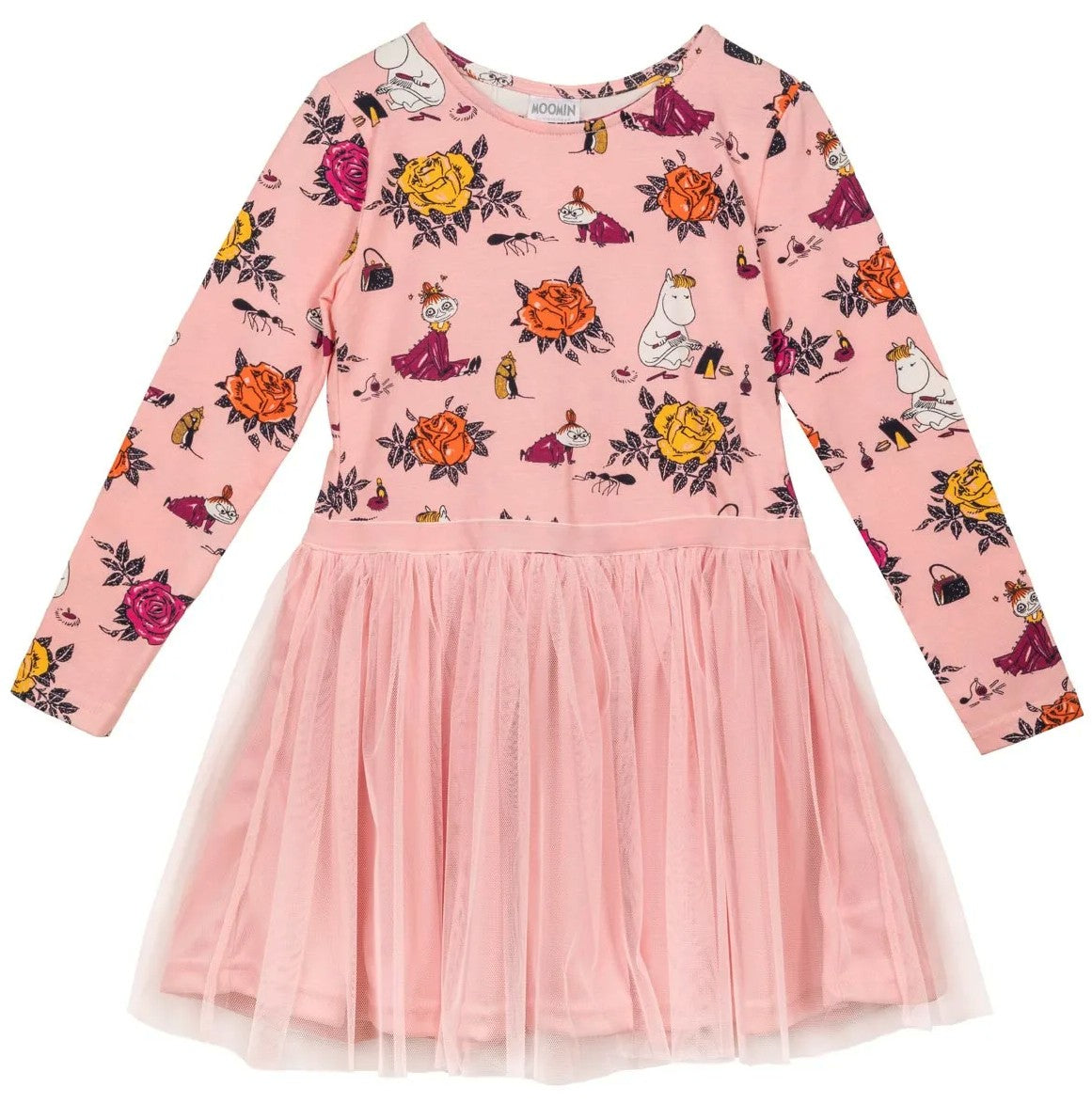 Rosor Tyllklänning Mumin Rosa Strl 92 Barn Ny
