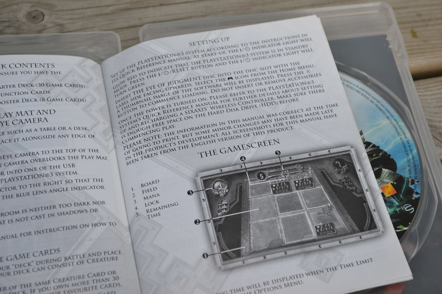 The Eye of Judgment PS3 Playstation 3 Komplett Nyskick