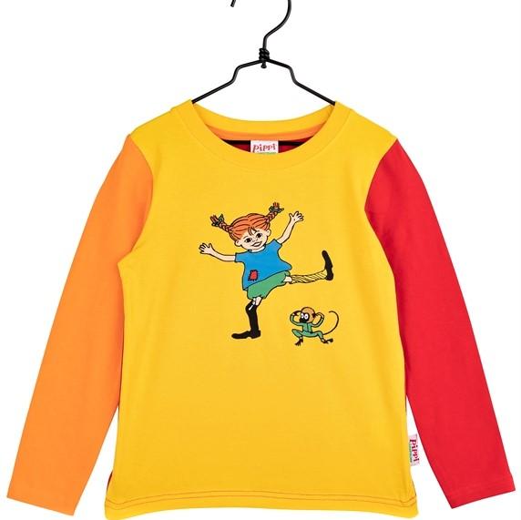 Glada Pippi Tröja Gul Strl 110 Barn Ny