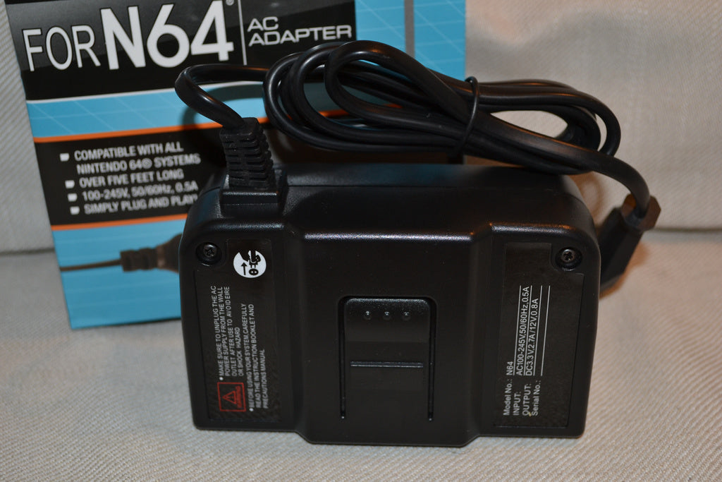 Strömadapter AC Nintendo 64 (N64) EU Svart Ström El Adapter