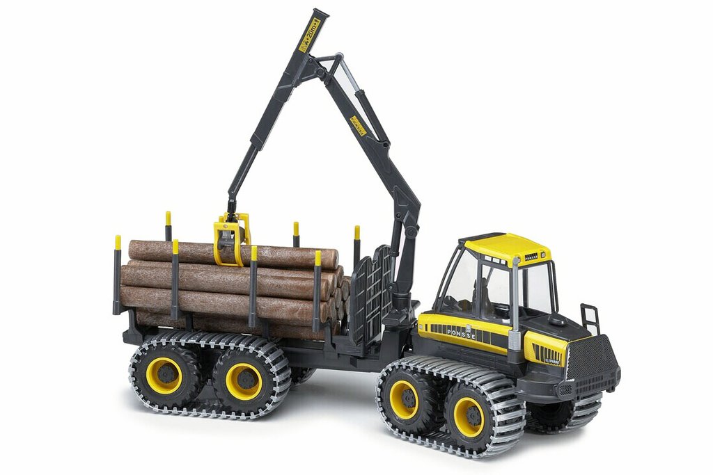 Skotare m. Larvfötter (Ponsse Elephant) Timmer, Virke 1:25 Emek 42cm Ny