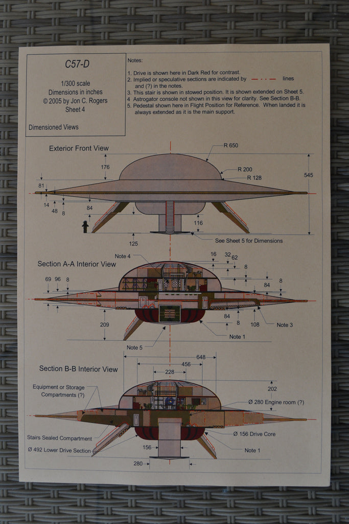 UFO Aliens Rymdskepp C57-D 2005 Poster Affisch 42*30cm Ny