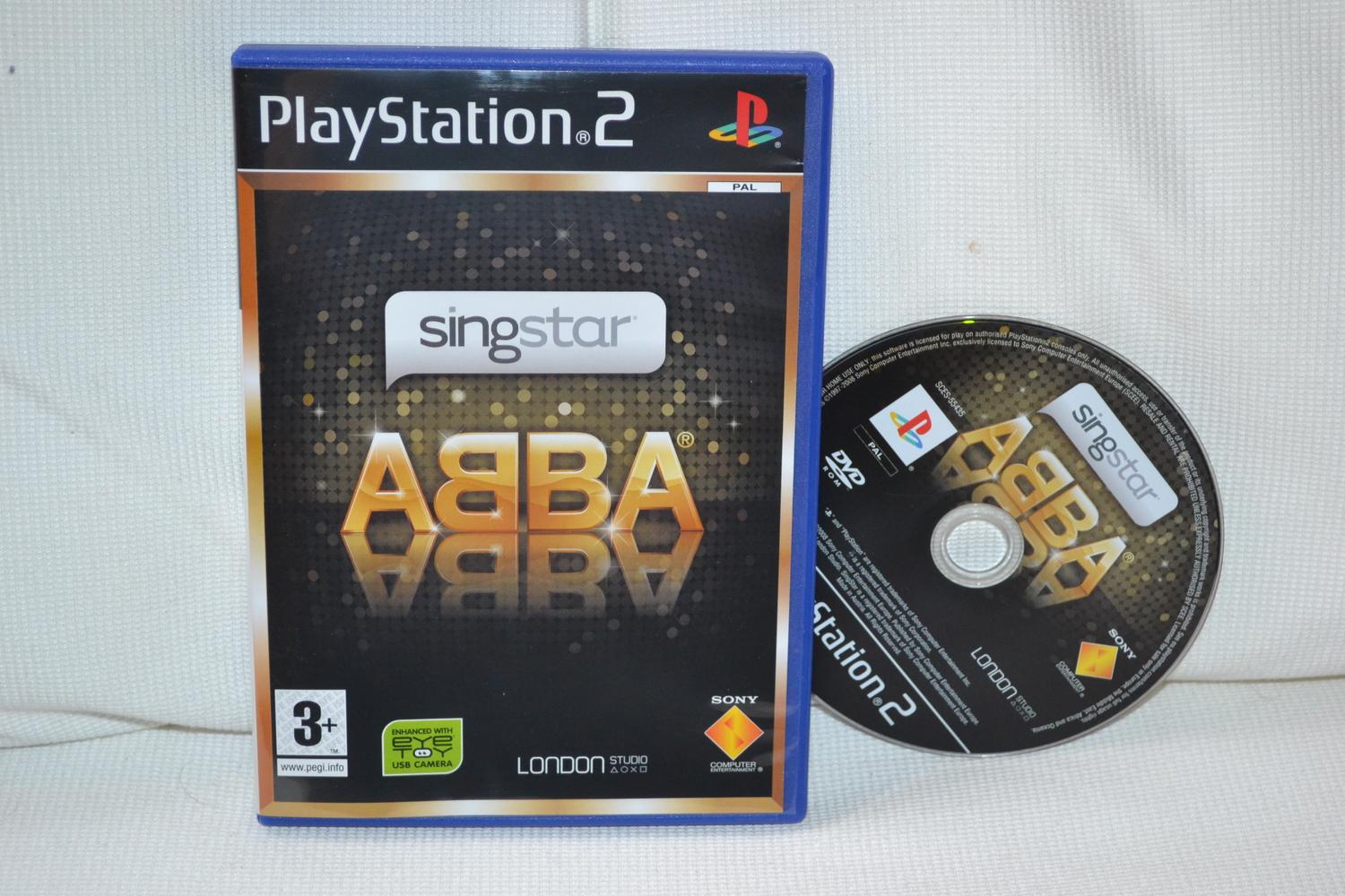 SingStar ABBA PS2 Playstation 2 (Utan Manual) Fint Skick