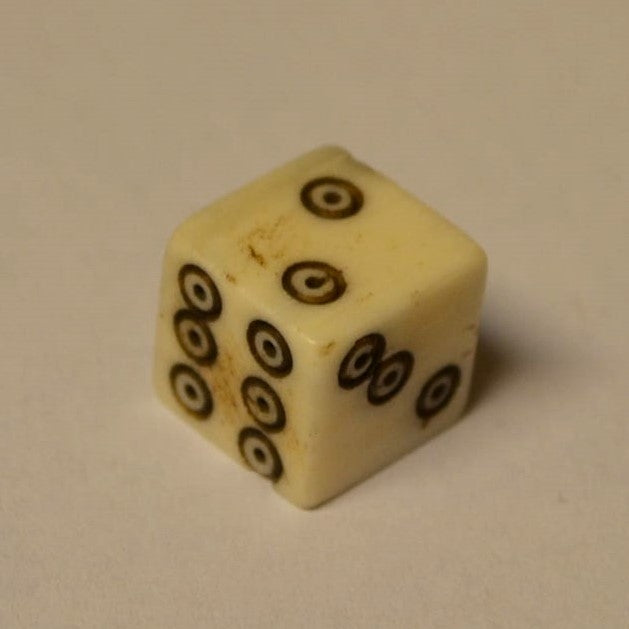 Replica Viking Age Bone Dice Ben Tärning Viking (Koben) 1cm Ny