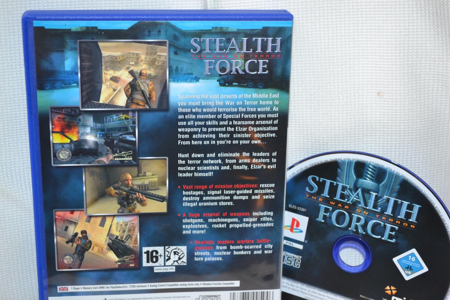 Stealth Force The War on Terror PS2 Playstation 2 (Utan manual) Fint Skick