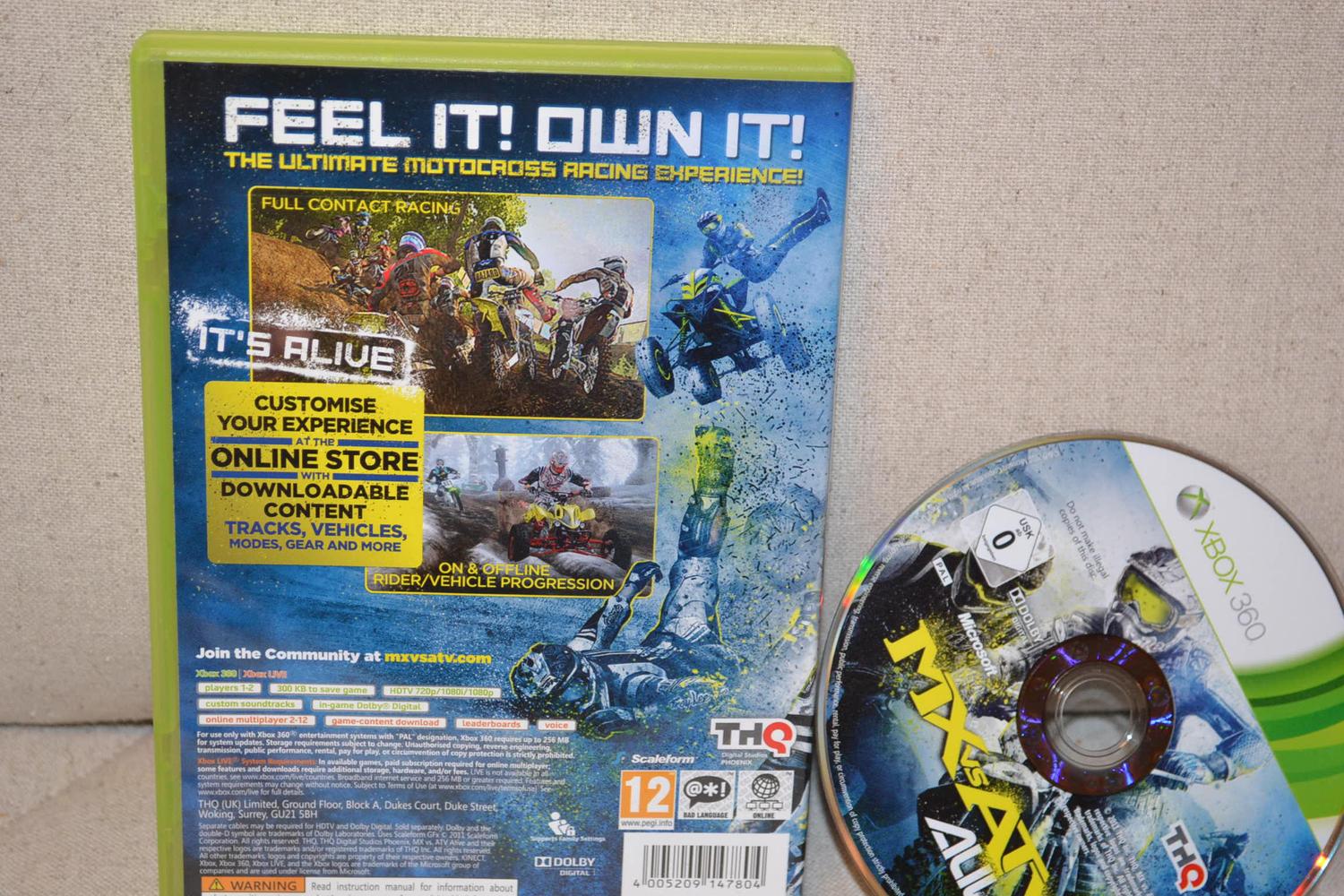 MX vs ATV: Alive 2011 Xbox 360 Fint Skick