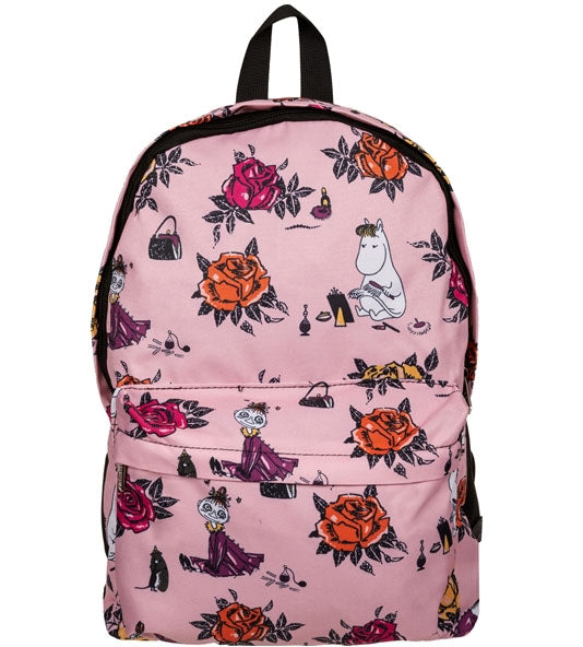 Nipsu Ryggsäck Rosor Rosa Mumin 28*38*14cm Ny