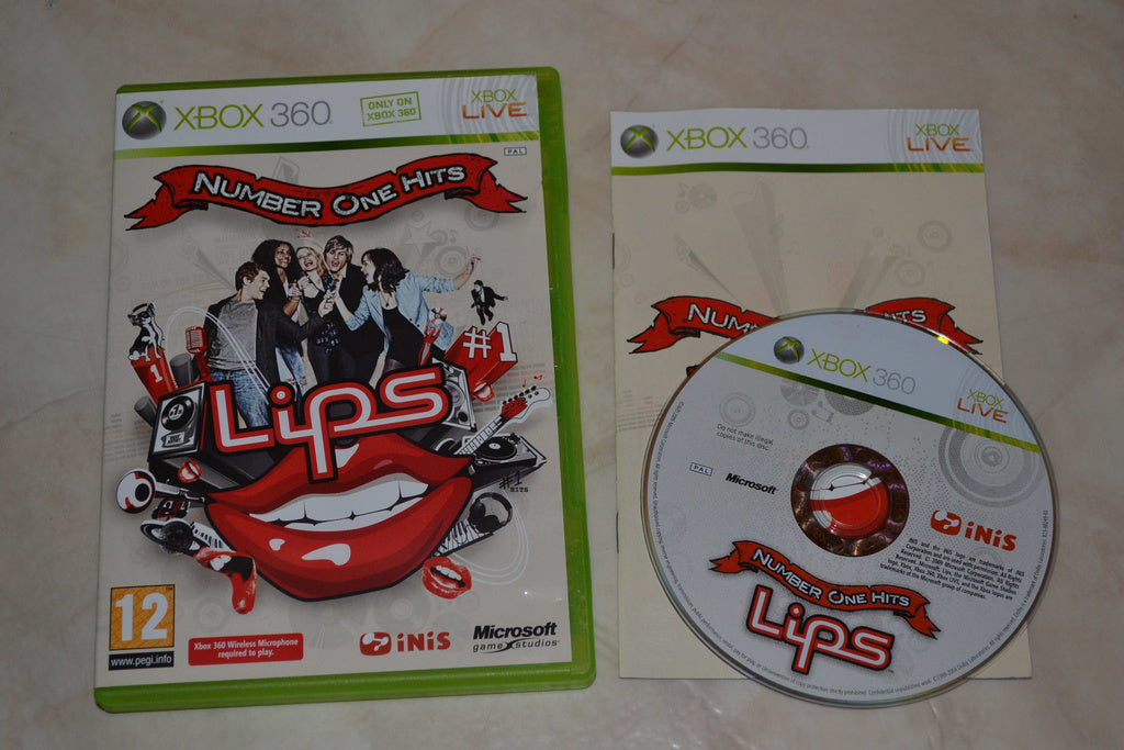 Lips Number One Hits Xbox 360 Komplett Fint Skick