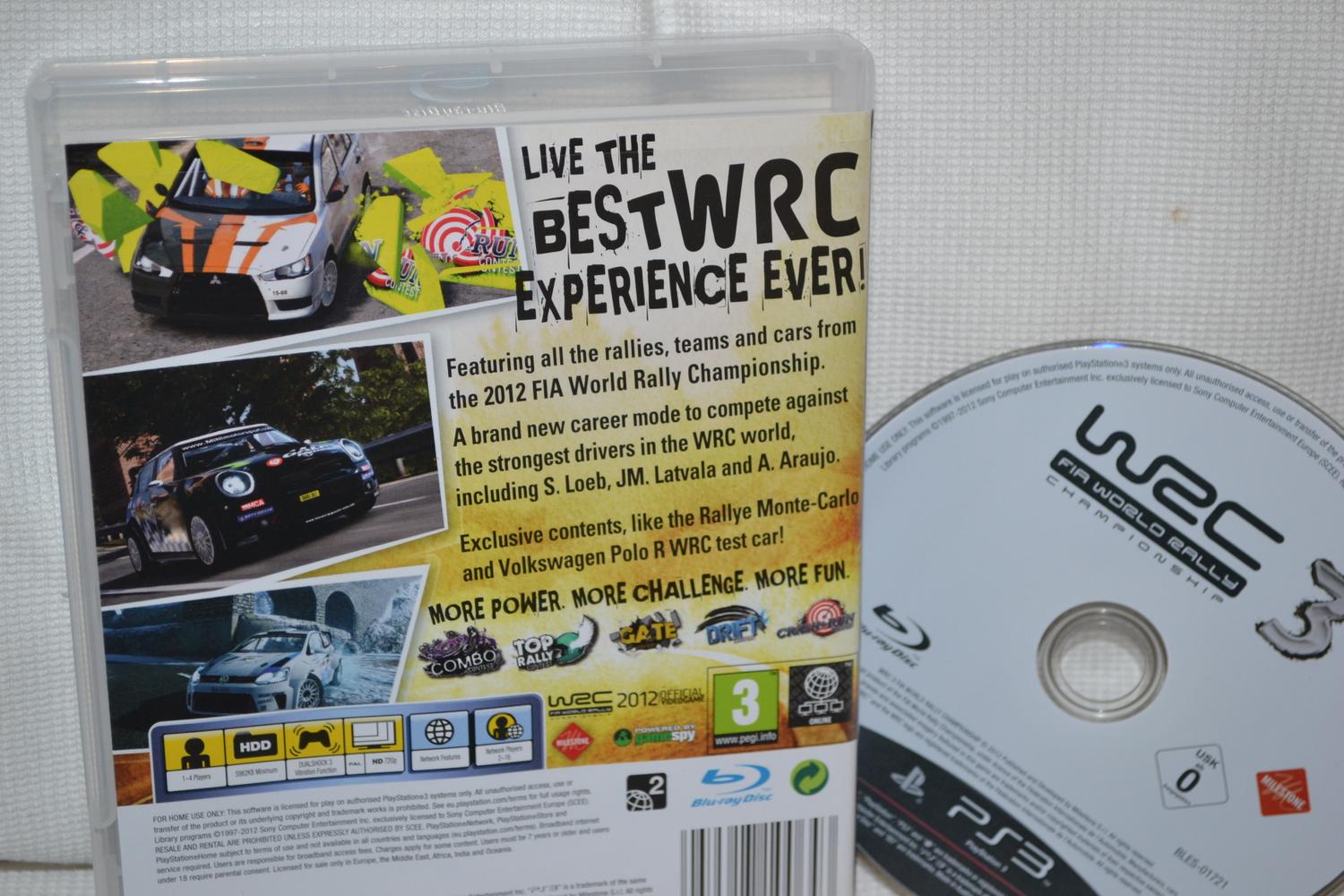 WRC 3 World Rally Championship PS3 Playstation 3 (Utan Manual) Fint Skick
